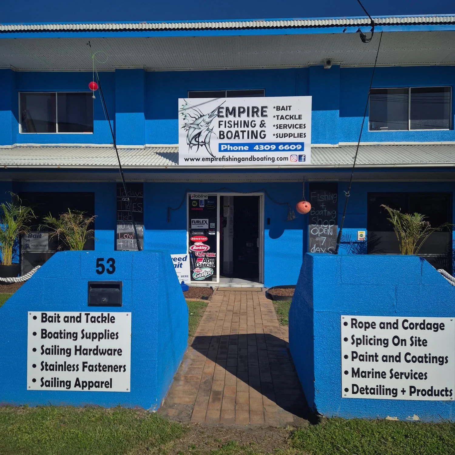 Empire Fishing and Boating shop front at 53 Ocean Beach Rd, Woy Woy